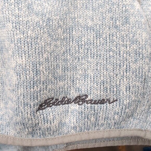 Eddie Bauer Women's Blue Heathered Pullover Sweater V-Neck Outdoor, X-Large - Picture 4 of 8
